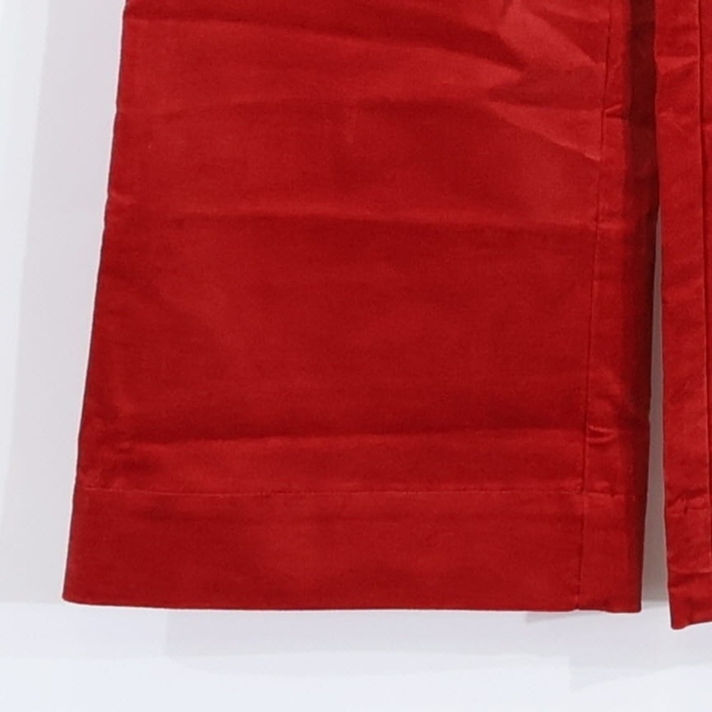 J.Crew Lizzie Pant Women 24 Red Corduroy Wide Leg High Rise Patch Pocket $138NWT - Picture 7 of 15